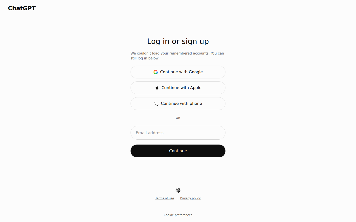 ChatGPT pricing page